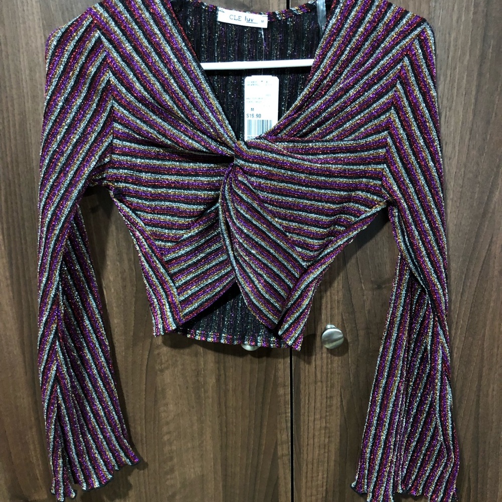 Metallic crop top - Picture 3 of 4